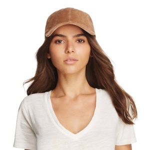 NWT Rag & bone suede Camel baseball cap